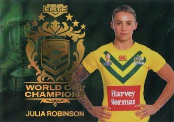 2023 NRL Traders Elite - World Cup Champions Priority #WCC33 Julia Robinson Front